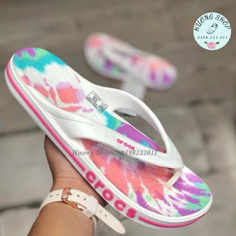Dép Tông Baya Tiedye loang màu cá tính cho nam nữ