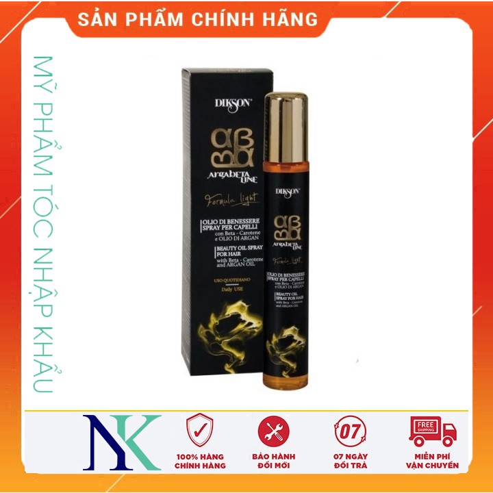 TINH DẦU ARGABETA BEAUTY OIL SPRAY DIKSON MILANO DẠNG XỊT 100ML