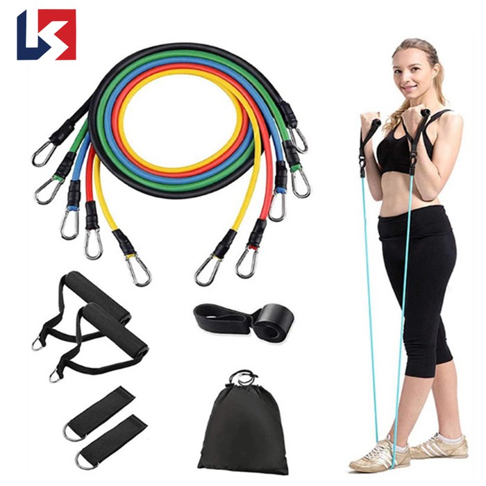 Bộ 5 Dây Kháng Lực Tập Gym KUNOSPORTN Hỗ Trợ Tập Gym Đa Năng Full Body Tại Nhà