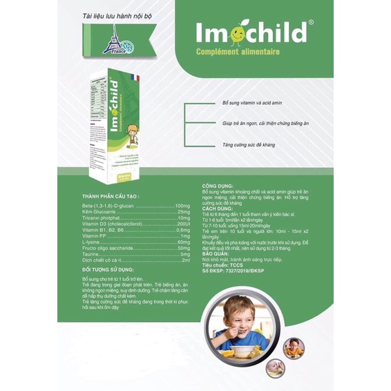 Imochild Tăng Đề Kháng , Ăn ngon