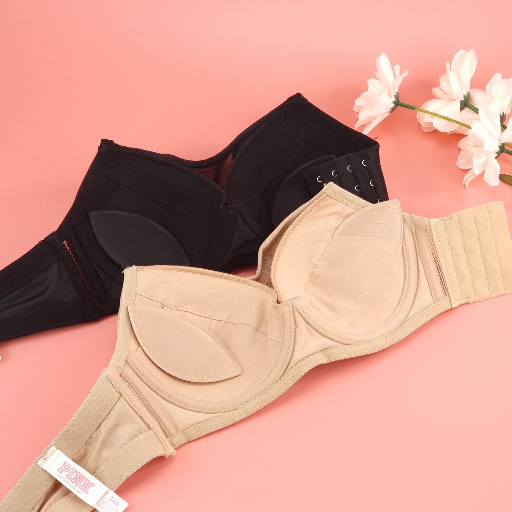 Áo Quây Có Gọng EMBRA PINK Nữ Chống Tụt Vitoria Cúp 002 Nâng Đỡ Ngực Siêu Gọn, Mút Rời Mã EBALCG09