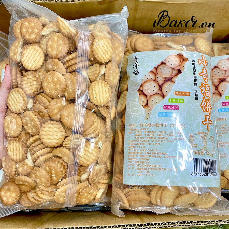 Bánh quy mặn đồng tiền túi 500g