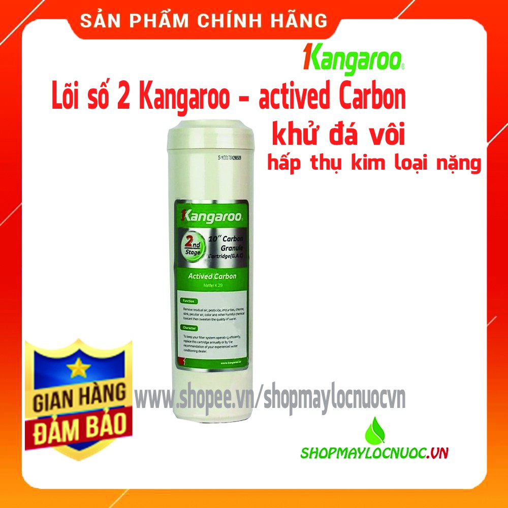 Lõi lọc nước Kangaroo số 2 - Than hoạt tính - Phụ kiện máy lọc nước Kangaroo - shopmaylocnuocvn | BigBuy360 - bigbuy360.vn