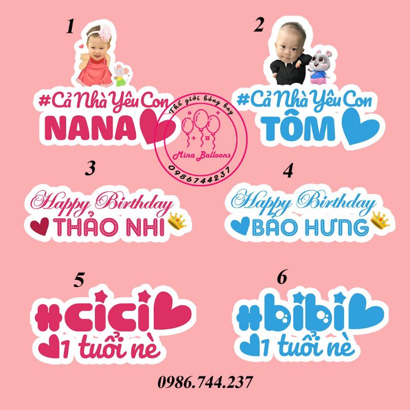 hastag cầm tay cho bé sinh nhật,cho bạn và người thân,hastag cầm tay đám cưới