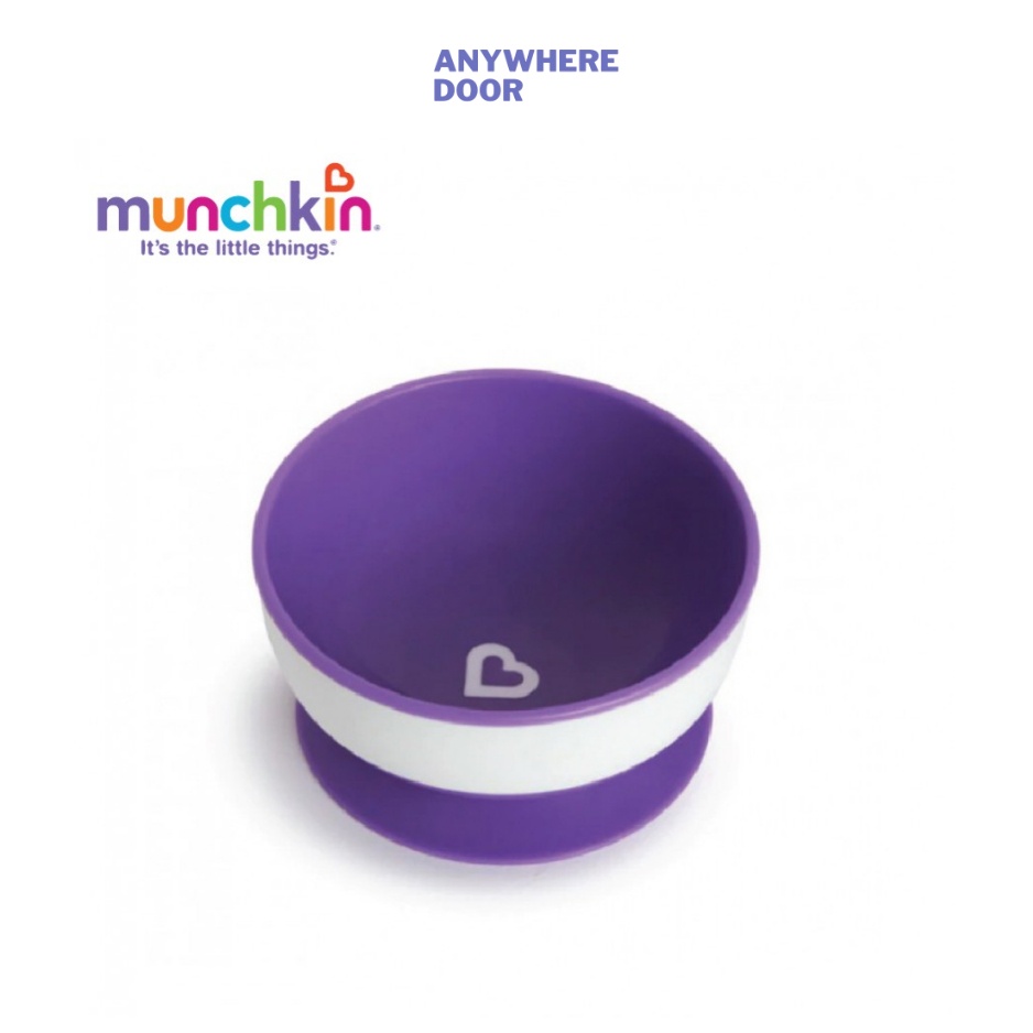 Bộ ba bát ăn chống đổ Munchkin cho bé ăn dặm