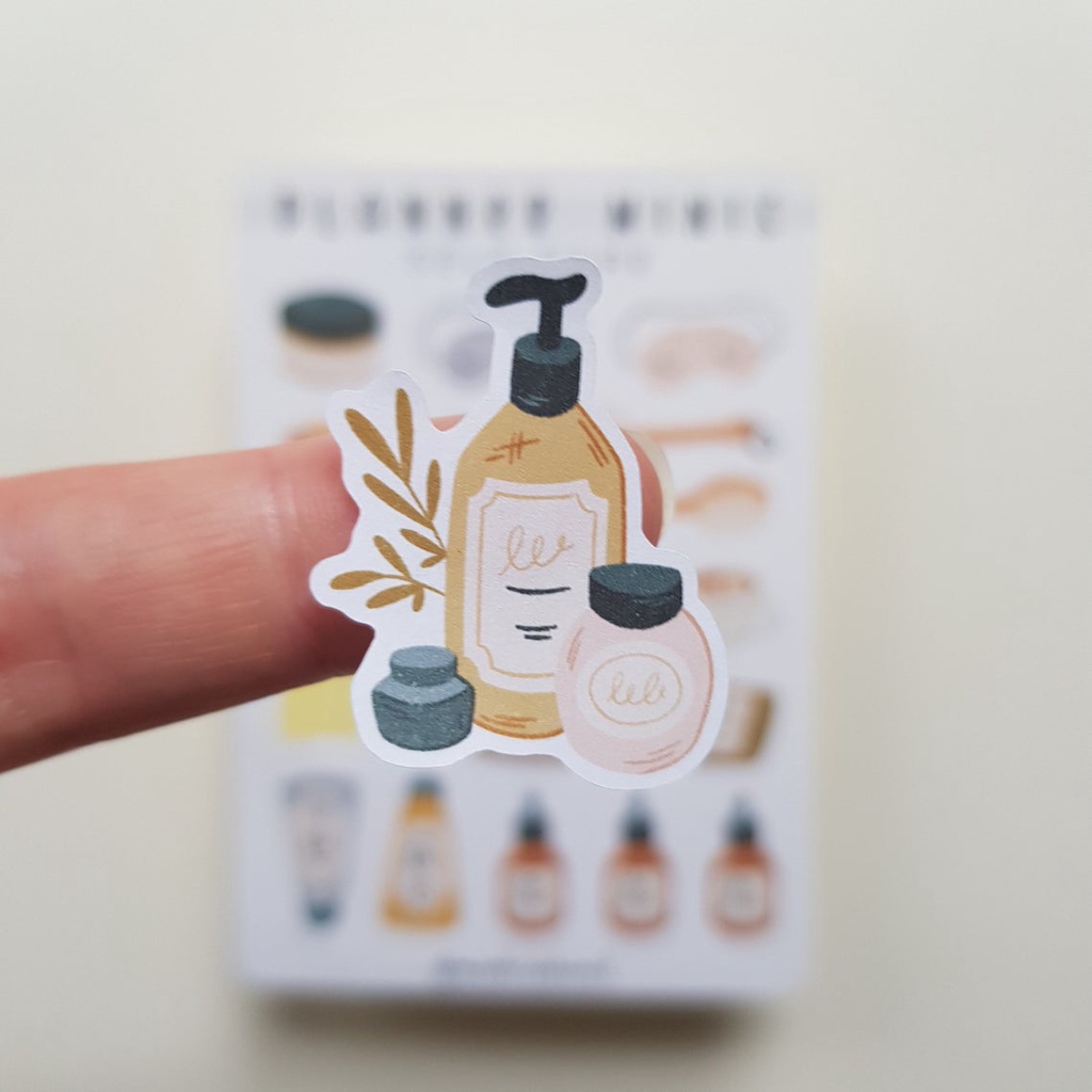 Sticker Trang Trí Sổ - Chủ Đề Nhật Ký - PM SELF CARE - Sổ Đựng Card - Trang Trí LOMO - Trang Trí TOPLOADER