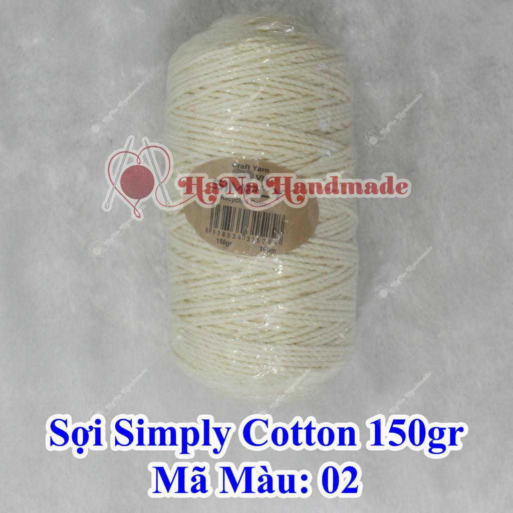 Sợi simply cotton 30k/cuộn/150gram