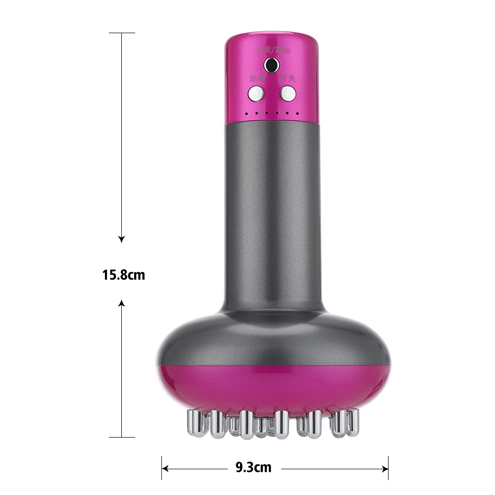 Bàn Chải Điện Massage Đốt Cháy Mỡ Thừa EMS 6 Tốc Độ Guasha Beauty Apparatus / Giảm Cân Chống Cellulite