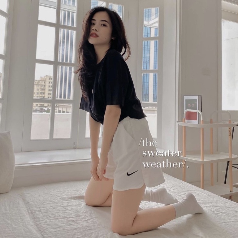 Quần Basic Shorts In Chữ Unisex (Ảnh Thật)