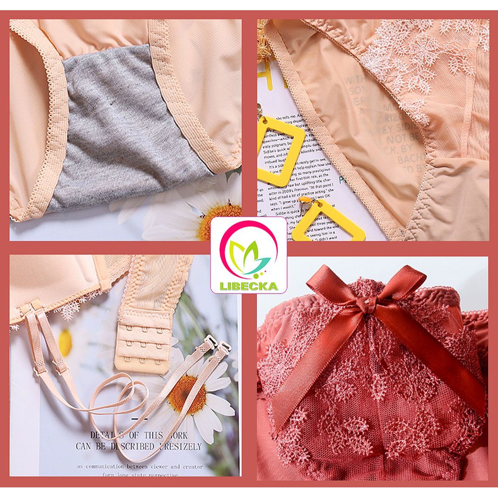 Quần lót nữ ren dễ thương kháng khuẩn cao cấp siêu đẹp thời trang Sexy gợi cảm LIBECKA QLN43