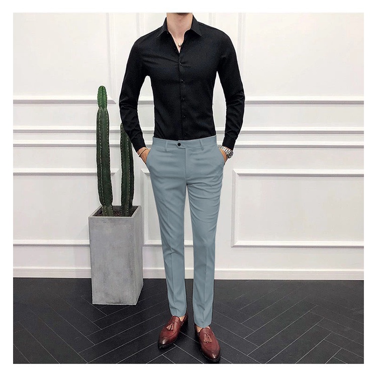 Áo Sơ Mi Nam Hàn Quốc Cao Cấp: Mềm, Mịn, Mát - Đủ Màu Đủ Size cho các Soái Ca phối đồ. | BigBuy360 - bigbuy360.vn
