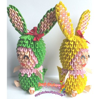 ORIGAMI 3D RABIT KID (QUÀ TẾT, SINH NHẬT ĐỘC LẠ)