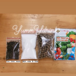 Set nguyên liệu làm trà sữa thái xanh 3lit chất lượng