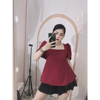 [MÚP BIGSIZE 60-100KG] Áo kiểu cổ vuông chất xốp