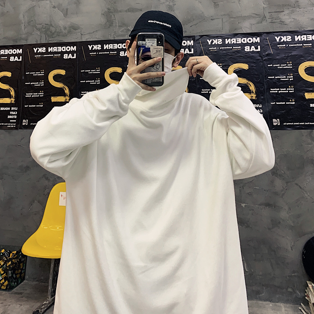 Áo Thun Dệt Kim Tay Dài Cổ Lọ Xinh Xắn Cho Nữ 229029 Áo Thun Form Rộng Thiết Kế Đơn Giản Cho Nam Nữ | BigBuy360 - bigbuy360.vn