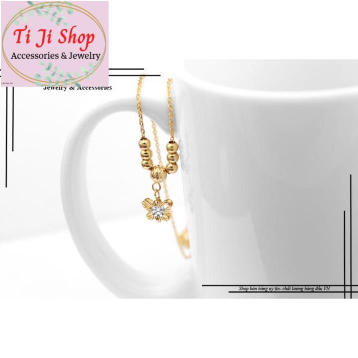 DÂY CHUYỀN NỮ INOX KIỂU BƯỚM CÁCH ĐIỆU BI MẠ VÀNG - siêu đẹp,
