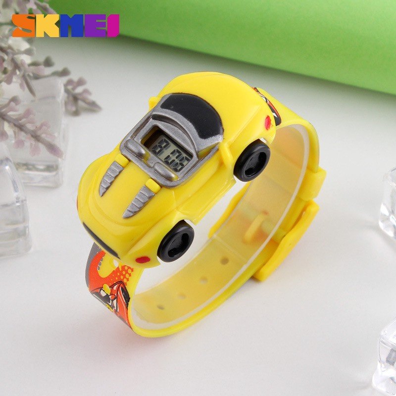 Đồng hồ điện tử SKMEI hình chiếc xe hơi hoạt họa đáng yêu làm quà cho bé trai và gái | BigBuy360 - bigbuy360.vn