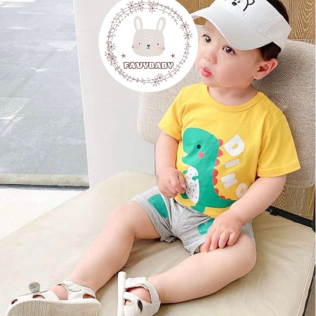 Bộ MINKY MOM Tay Ngắn Bé Trai Bé Gái 8-20kg Cộc Tay Vải COTTON Đẹp Mịn Co Giãn Bé 1 2 3 4 5 Tuổi Mèo Hổ Sư Tử - Favybaby