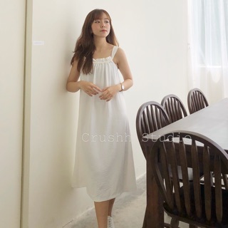 [ CRUSHH STUDIO - ẢNH CHÍNH CHỦ ] D08 - Đầm maxi trắng