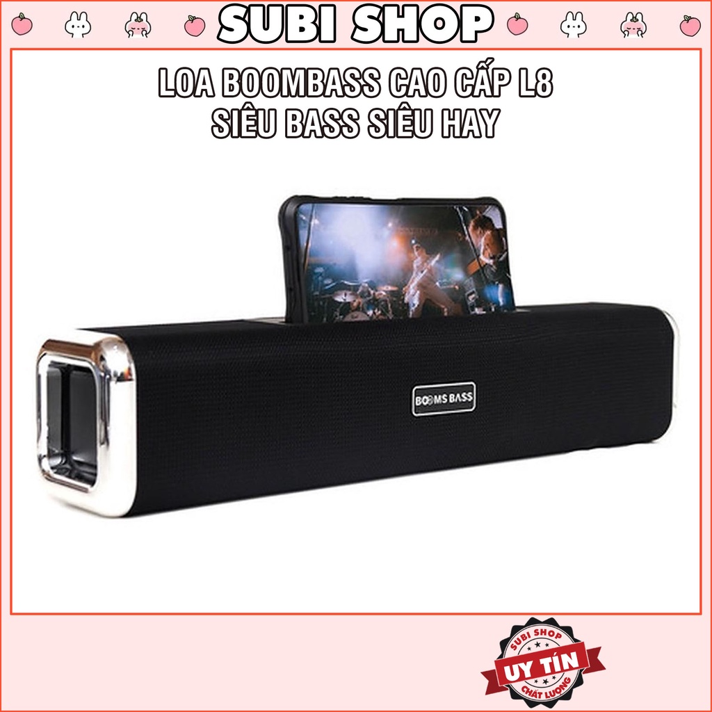 Loa Bluetooth Mini Không Dây Cao Cấp, Loa Boombass L8 Bass Extra Bass Siêu Ấm