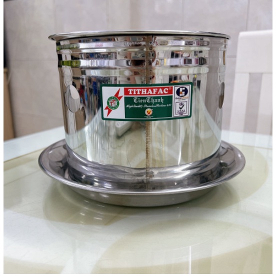 Nồi lẩu 1 người ăn INOX + bếp cồn - Bếp inox Tiến Thành chuyên dùng cho quán ăn