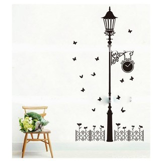 Decal Dán Tường Cột đèn trang trí