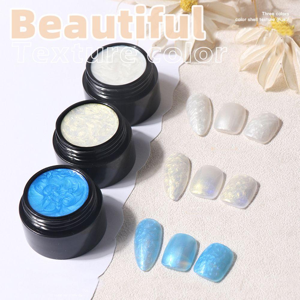 QQMALL Sơn Móng Tay Gel UV Lấp Lánh Hình Vỏ Sò Chuyên Nghiệp