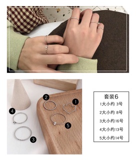 SET NHẪN 5 CHIẾC