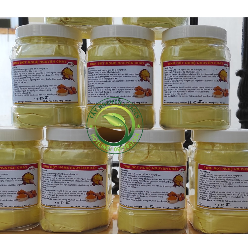 500g tinh bột nghệ nguyên chất Nông sản sạch Tây Nguyên