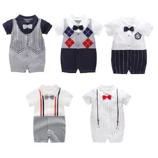 2020 Baby jumpsuit mùa hè ngắn tay romper boxer romper cotton bé quần áo mỏng sơ sinh jumpsuit