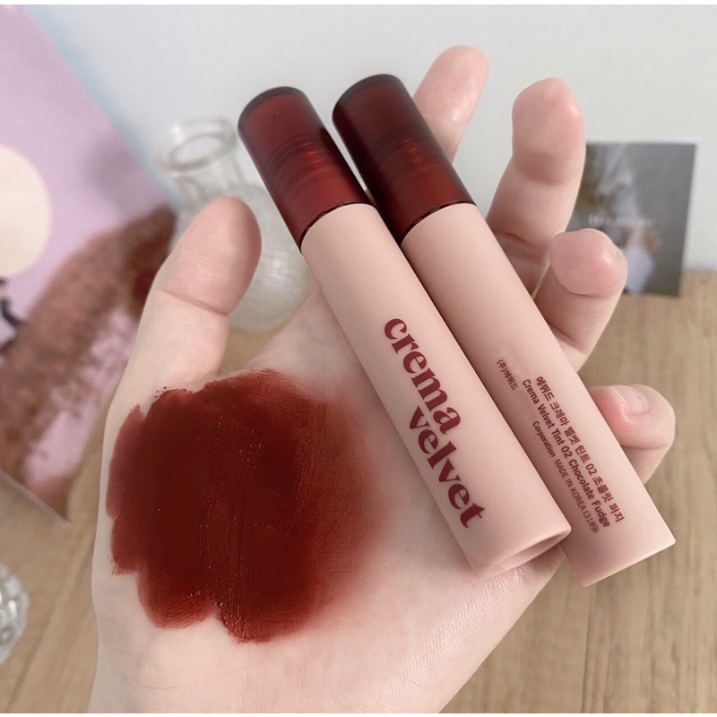 Son kem lì mịn mượt như nhung Etude Crema Velvet Tint