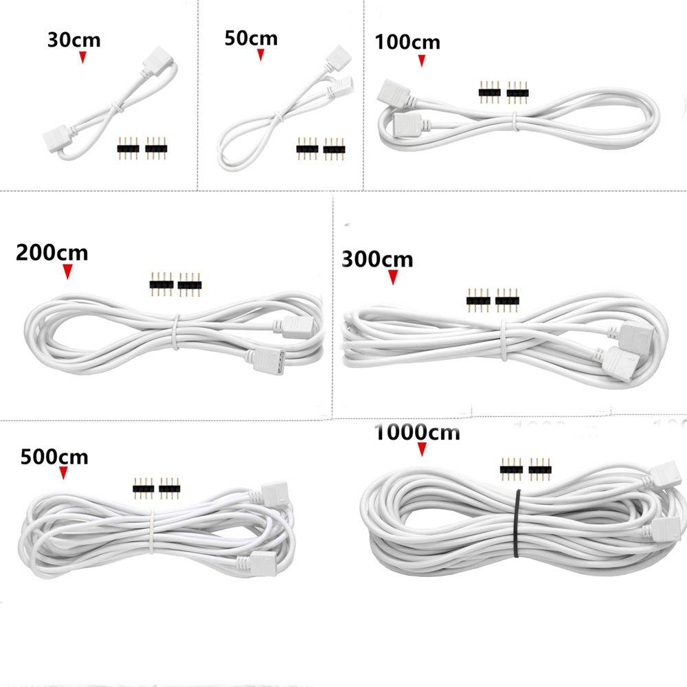 Dây Cáp Nối Dài Màu Trắng RGBW Cho Đèn LED 2835 5050