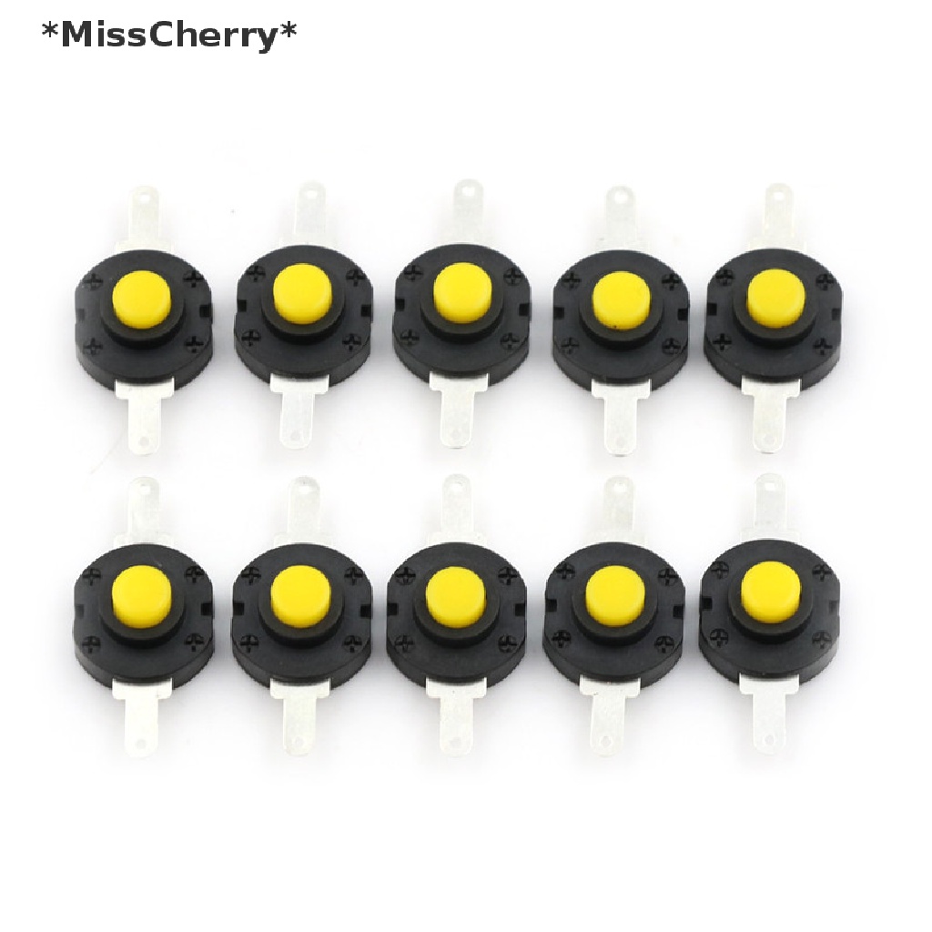 10 Công tắc đèn pin DC 12V 0.5A tự khóa chuyên dụng