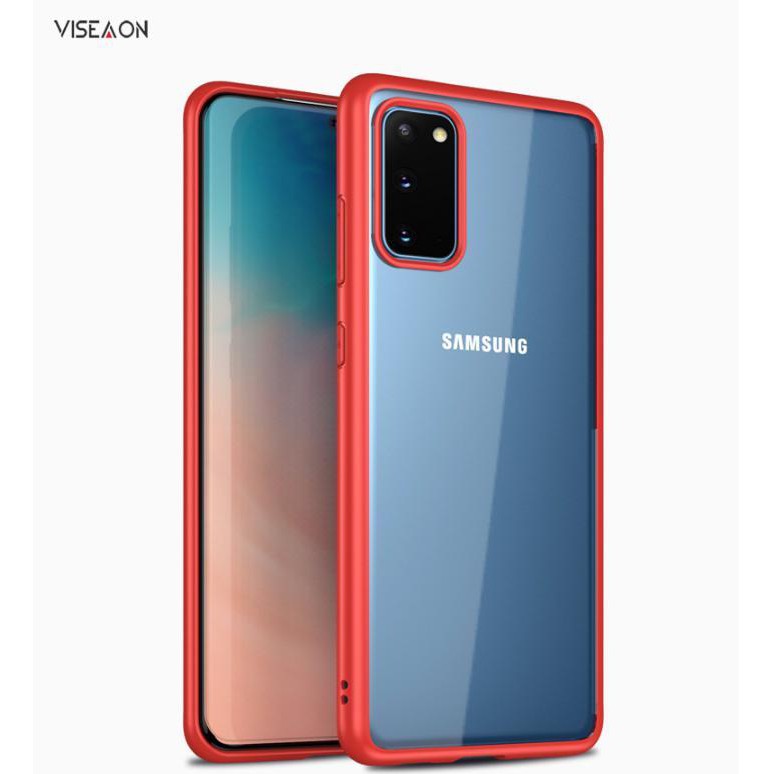 Ốp Lưng Chống Sốc Samsung S20 , S20+ , S20 Ultra Ốp Trong Viền Màu Cao Cấp VISEAON