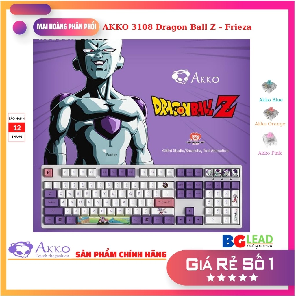 Bàn phím cơ AKKO 3108 Dragon Ball Z – Frieza (Akko switch)