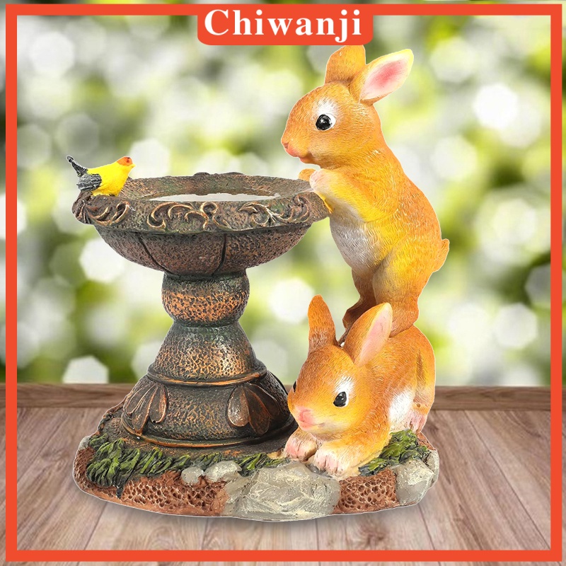 Đồ trang trí Chú Thỏ Có Đèn LED Sử Dụng Năng Lượng Mặt Trời Trang Trí Sân Vườn