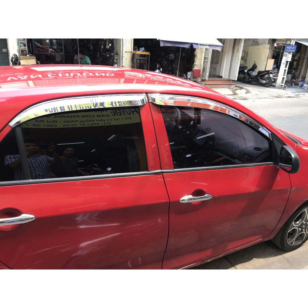 Vè che mưa Kia Morning 2012-2019 mạ cao cấp Auto Clover