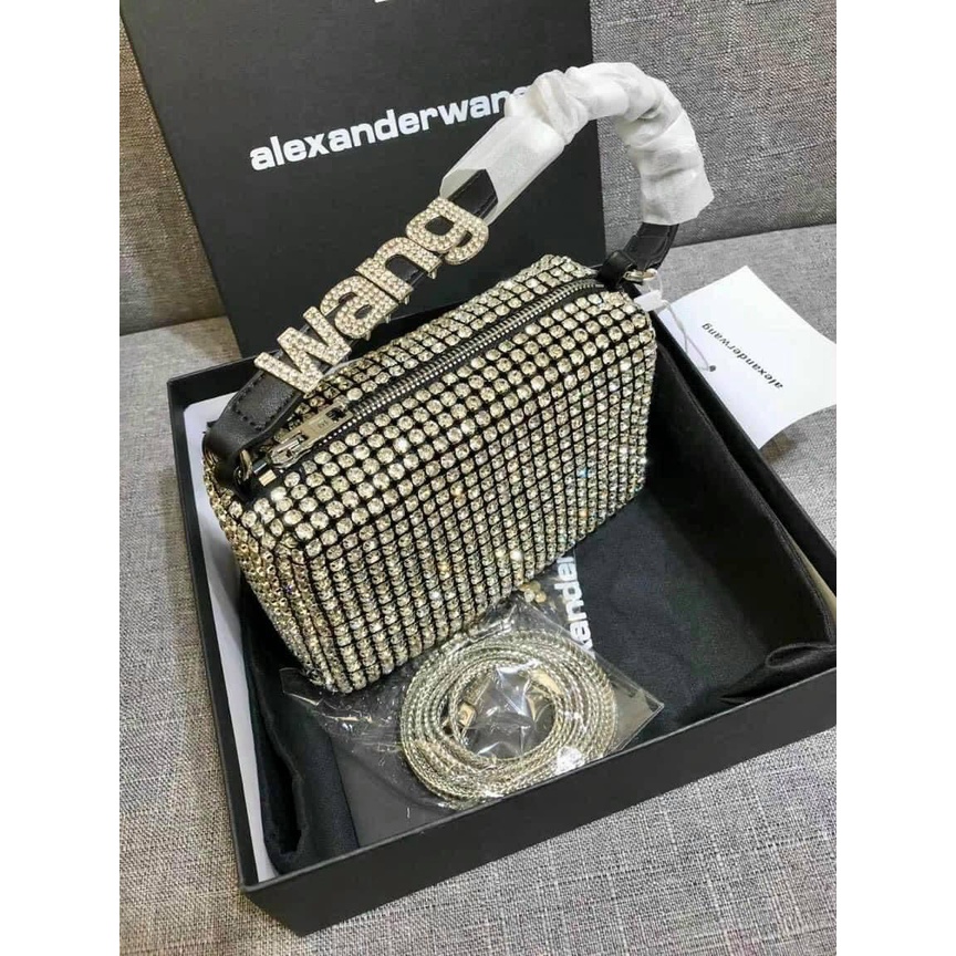 Túi đeo vai kẹp nách túi đính đá chữ thời trang Quảng Châu hot trend