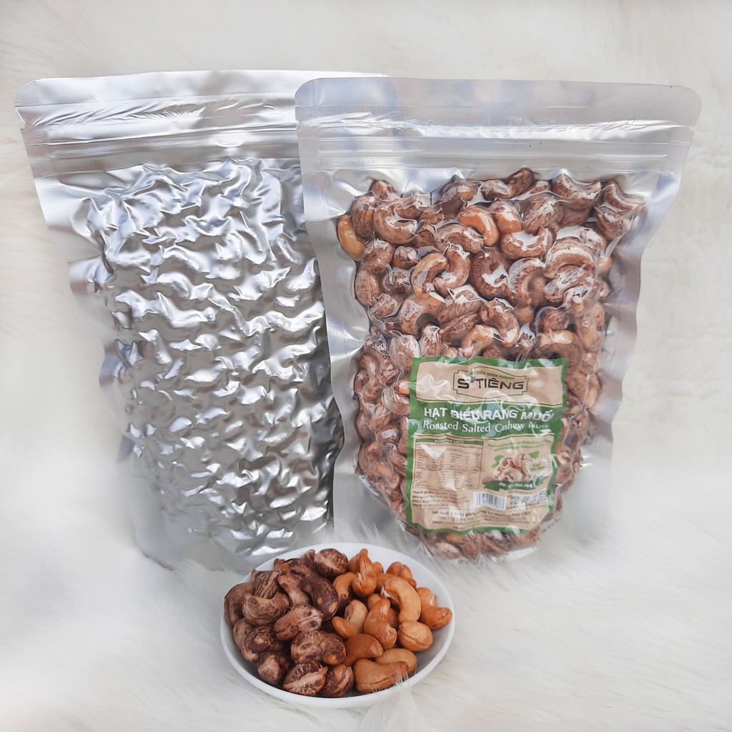 500Gr Hạt Điều Rang Muối Bình Phước Còn Lụa (Size 600-650 Hạt/ 1Kg) Túi Zip Hút Chân Không S'Tiêng | BigBuy360 - bigbuy360.vn