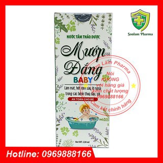 Nước Tắm Thảo Dược Cho Bé Mướp Đắng Baby Hộp 220ml-Giúp Làm Sạch Dịu Nhẹ, Kháng Khuẩn Và Bảo Vệ Làn Da