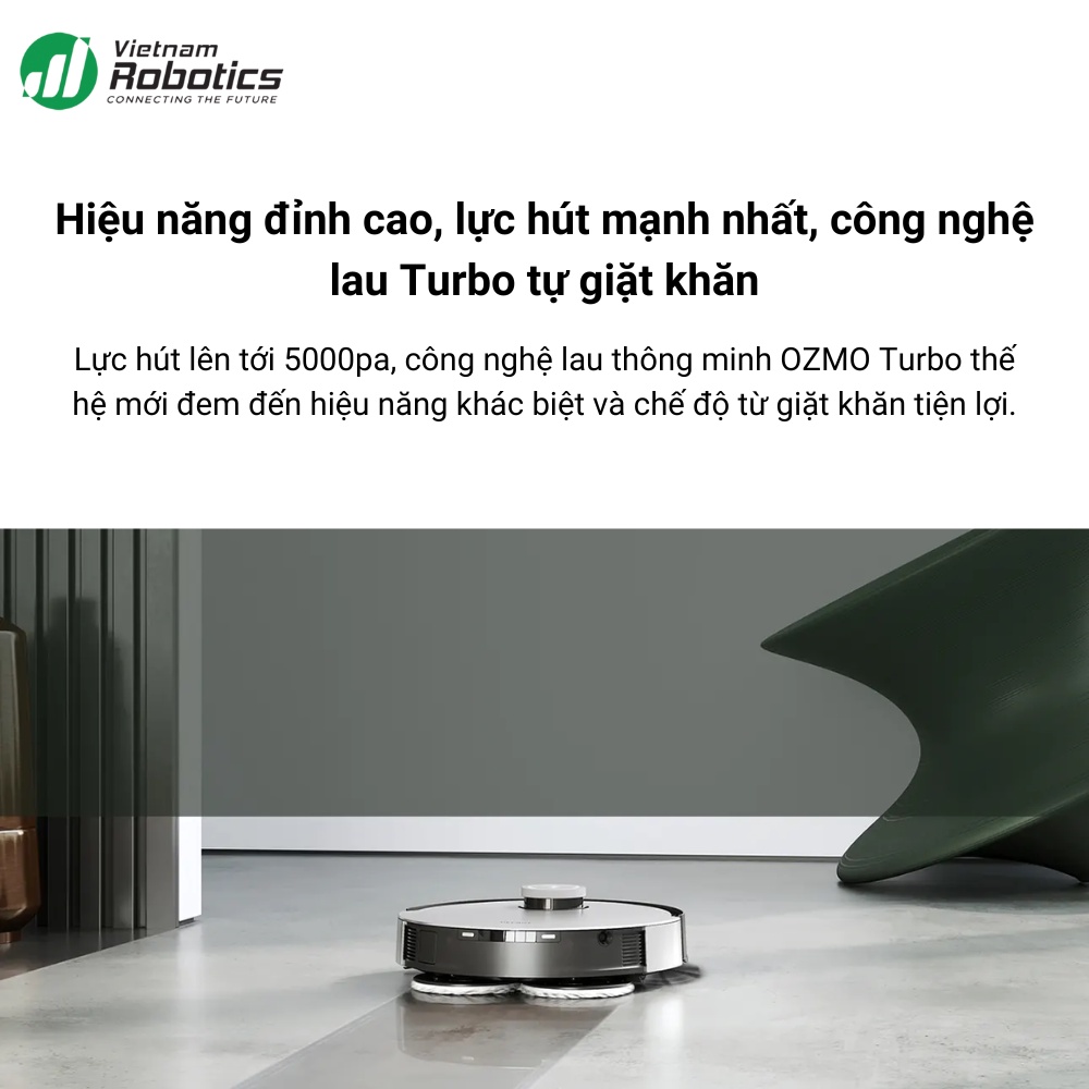 Robot hút bụi lau nhà Ecovacs Deebot X1 Turbo - Bản quốc tế - Bảo hành 24 tháng - Tự Động giặt khăn - Lực Hút 5000Pa