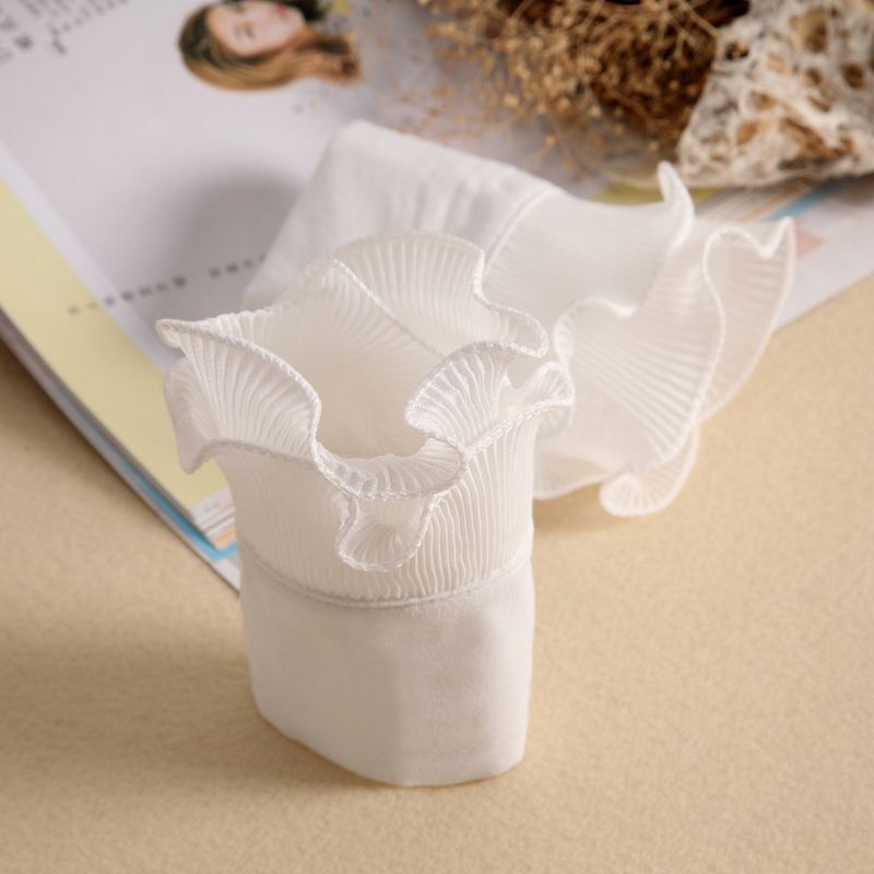 Áo Sơ Mi Tay Loe Xếp Ly Giả Nhiều Lớp Màu Sắc Thời Trang