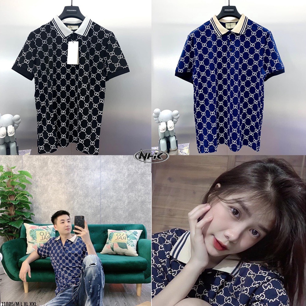 Áo Polo Nam cổ bẻ guci thun cộc tay vải cotton cá sấu phong cách trẻ trung chuẩn form