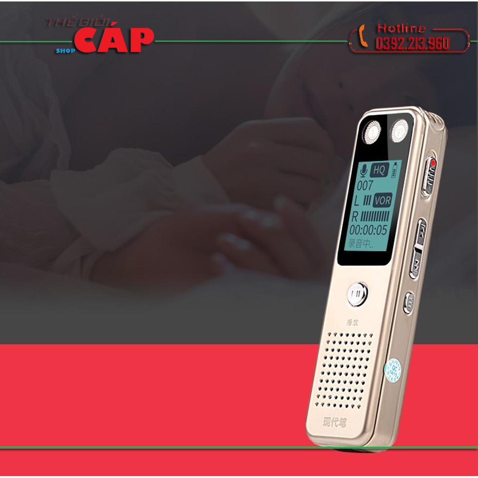 Máy Ghi Âm Mini Chuyên Nghiệp GA805 Bộ Nhớ Trong 8GB