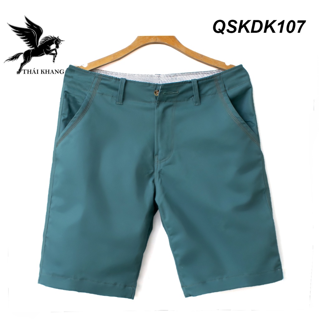 Quần short kaki nam cotton vải dày mát loại quần kaki nam dây kéo dài tới gối QSKDK10