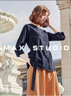 Áo sơ mi linen Max Studio xuất Hàn xịn