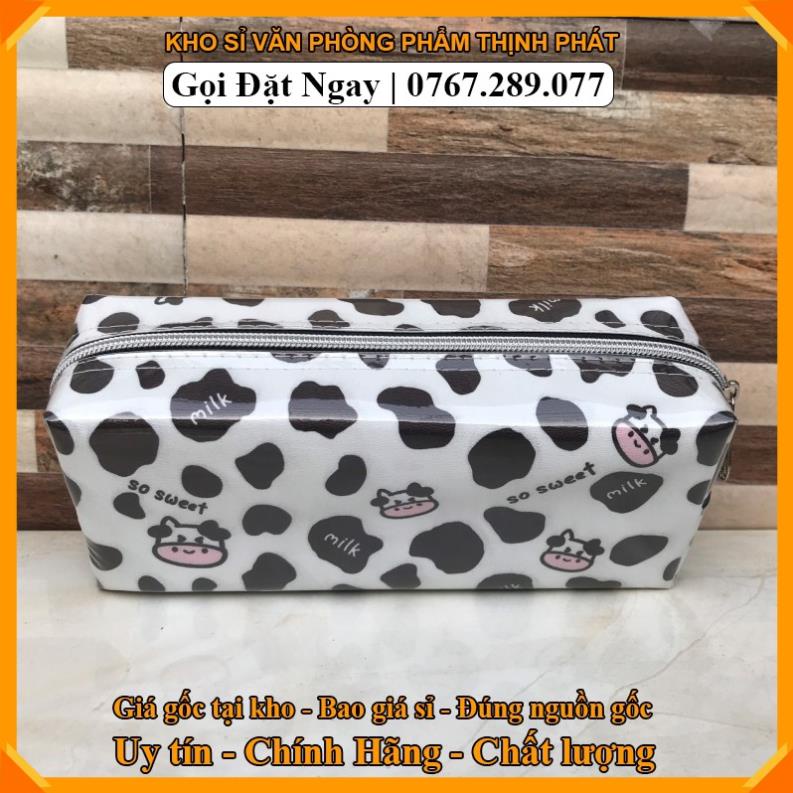 💥Kho sỉ vpp gi.á gốc,sẵn hàng 💥 BÓP VIẾT CON BÒ SỮA bóp viết to 1 ngăn, đựng được nhiều bút, máy tính