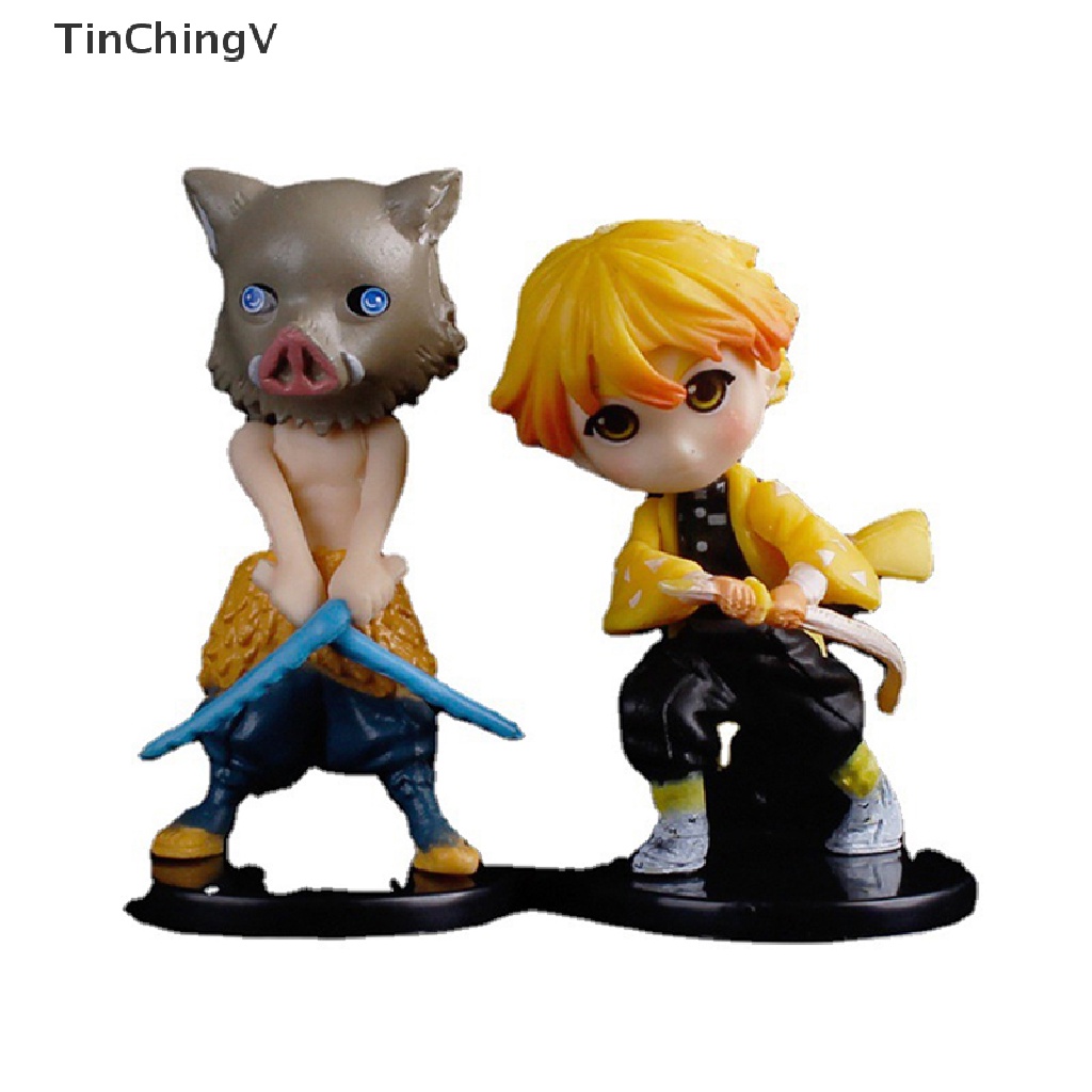 Set 6 Đồ trang trí Nhân Vật Anime Demon Slayer Độc Đáo