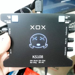 [FREESHIP 99K]_Sound card KS108 míc thu âm ( BH 12 Tháng)