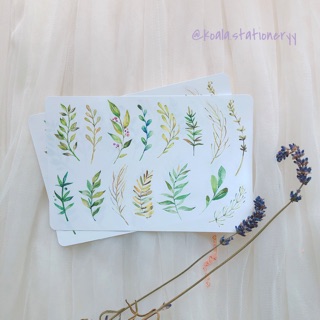 Bullet Journal Sticker - Lá Xanh